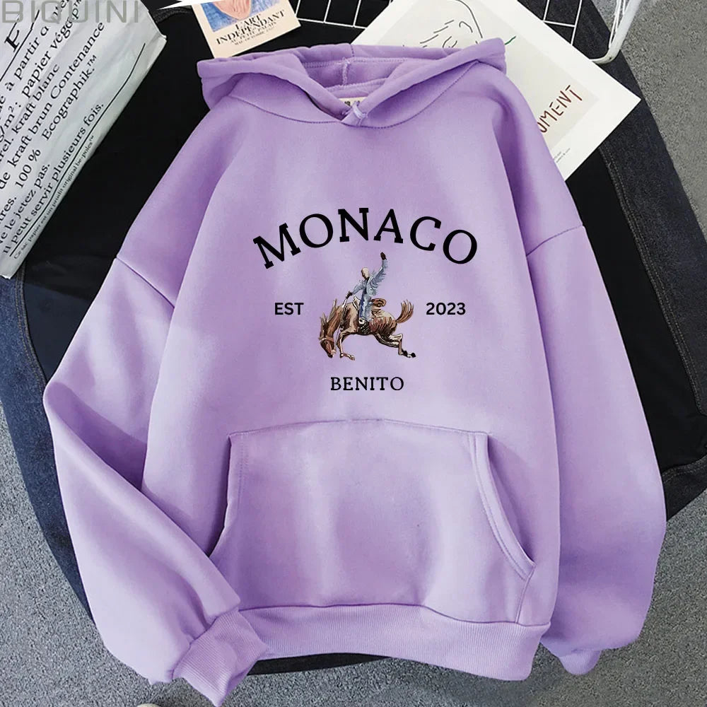 Monaco Men's Hoodie, Warm Oversized Pullover Variant clolors